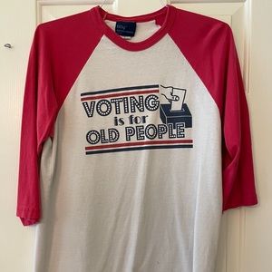 Voting Is For Old People t-shirt BDg large vintage shirt